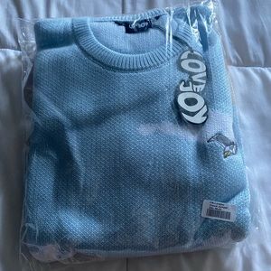 Lovejoy sweater! Pebblebrain album-inspired knitted jumper.